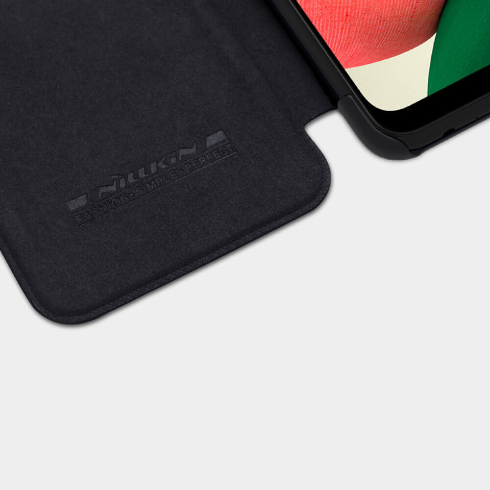 Калъф за Samsung A22 5G, Nillkin Qin Leather Book Case, Черен (4)