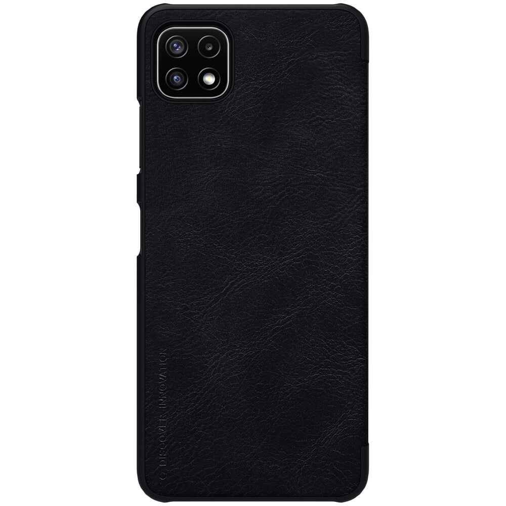 Калъф за Samsung A22 5G, Nillkin Qin Leather Book Case, Черен (3)