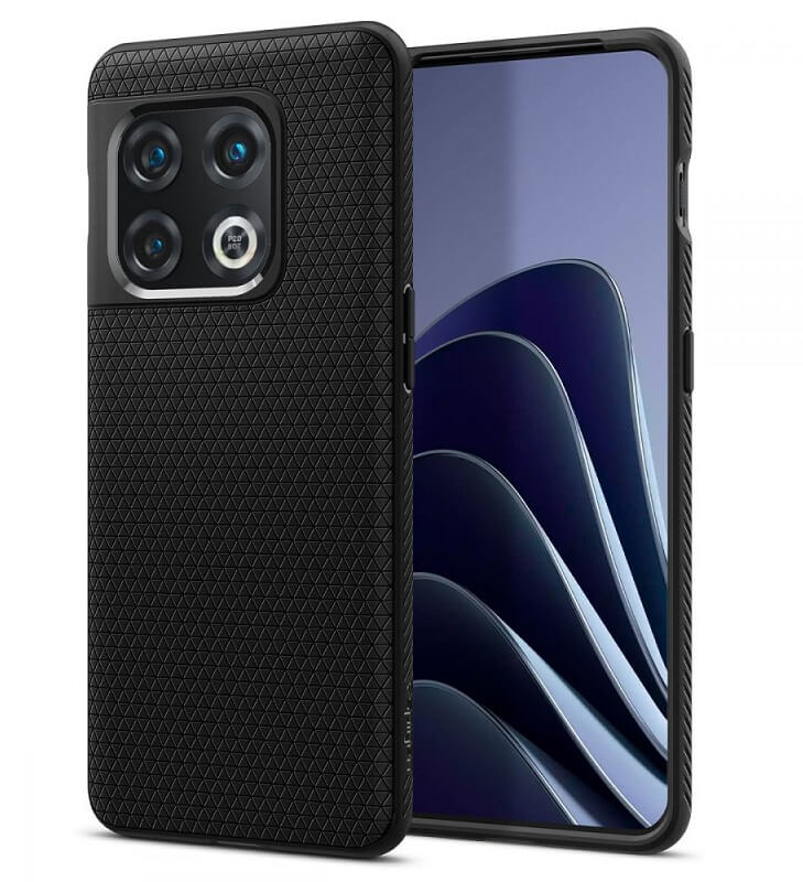 Противоударен Калъф за за Oneplus 10 Pro, Spigen Liquid Air Case, Черен