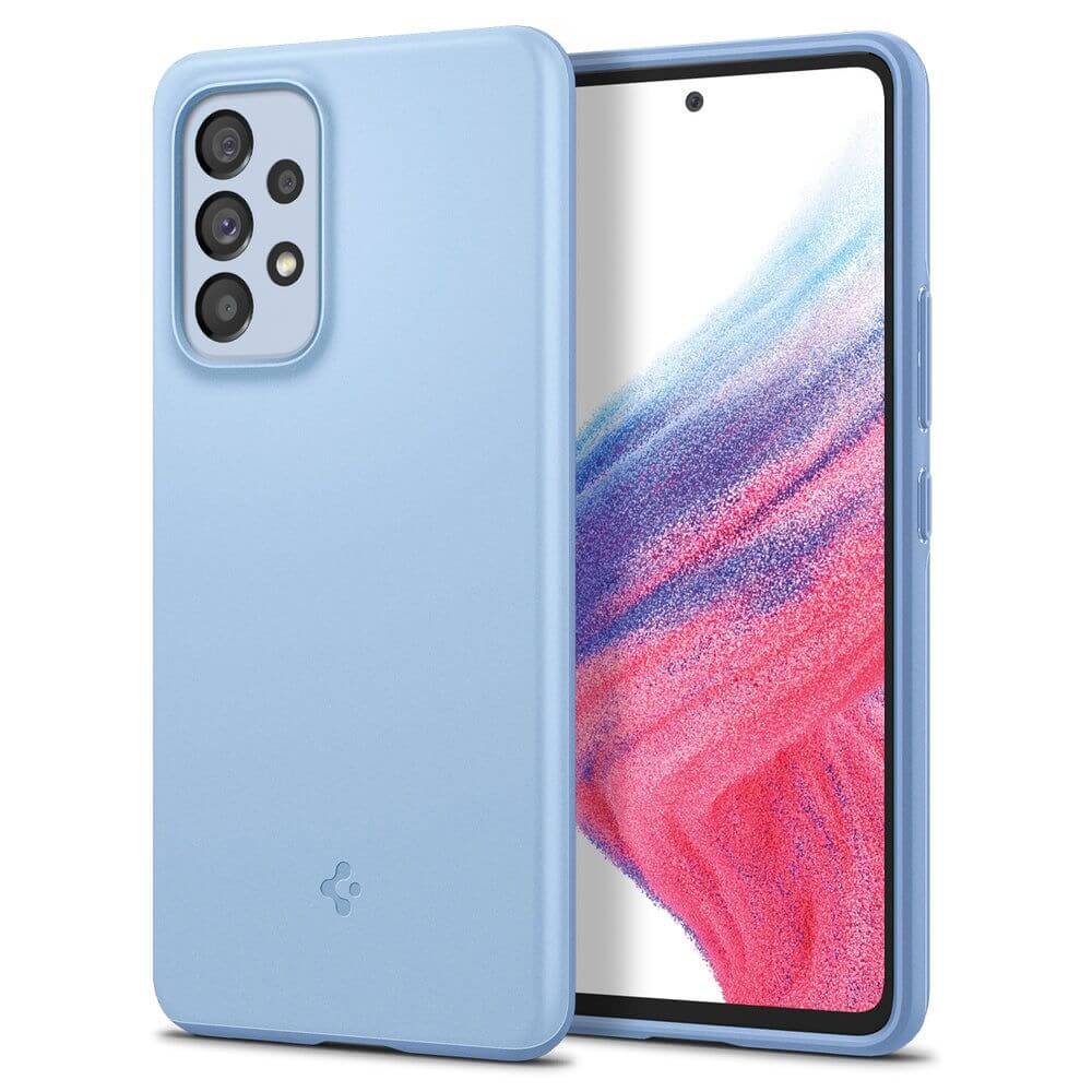 Противоударен Калъф за Samsung A53, Spigen Thin Fit Case, Син