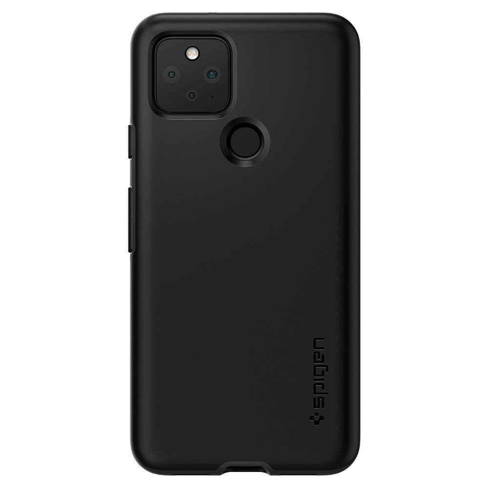 Противоударен Калъф за Google Pixel 5, Spigen Thin Fit Case, Черен