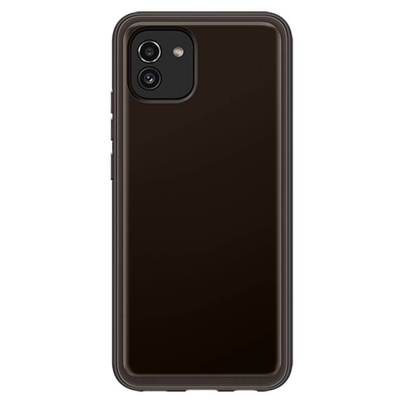 Оригинален Силиконов Калъф за Samsung A22 5G, Soft Clear Cover Case EF-QA226TBE, Черен (2)