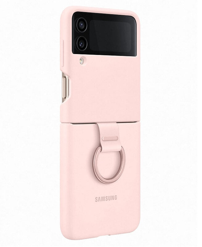 Оригинален Силиконов Калъф Samsung Z Flip 4, Silicone Ring Cover Case EF-PF721TPEGWW, Розов