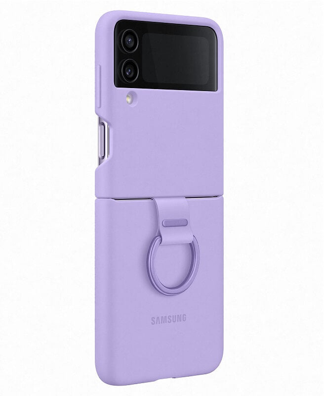 Оригинален Силиконов Калъф Samsung Z Flip 4, Silicone Ring Cover Case EF-PF721TVEGWW, Лилав