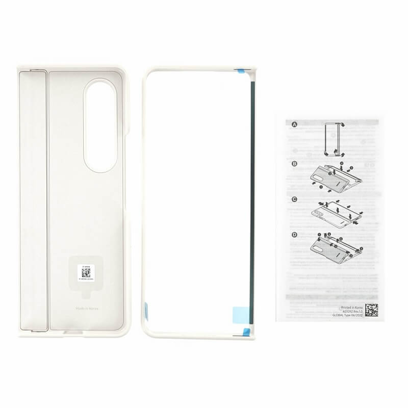 Оригинален Калъф с Поставка за Samsung Z Fold 4, Slim Standing Cover Case EF-MF936CUE, Бежов (6)