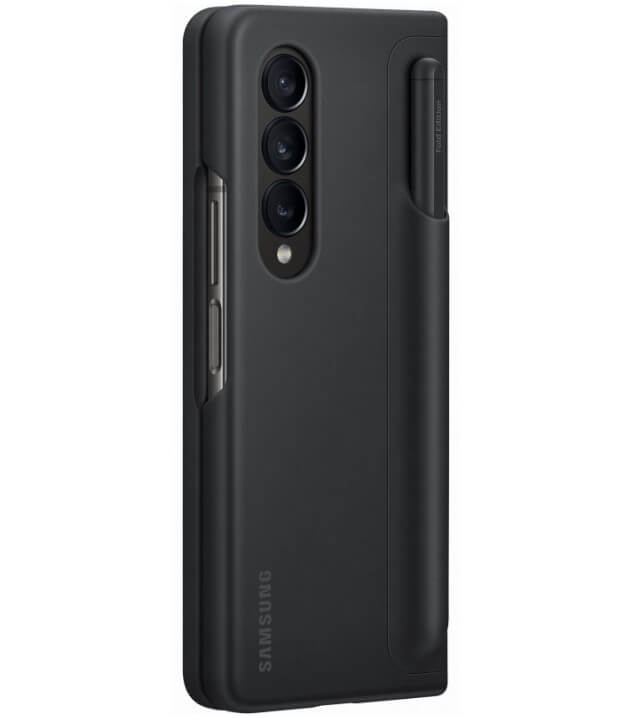 Оригинален Калъф с Писалка за Samsung Z Fold 4, Standing Cover with Pen Case EF-OF93PCB, Черен (6)