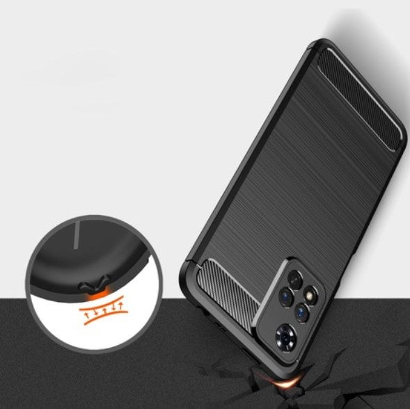 Защитен Калъф за Xiaomi Redmi 10, Premium Carbon Case, Черен (4)