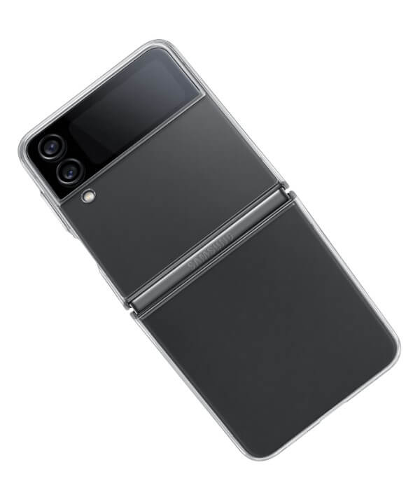 Оригинален Тънък Калъф за Samsung Z Flip 4, Clear Slim Cover Case EF-QF721CTEGWW, Прозрачен (4)
