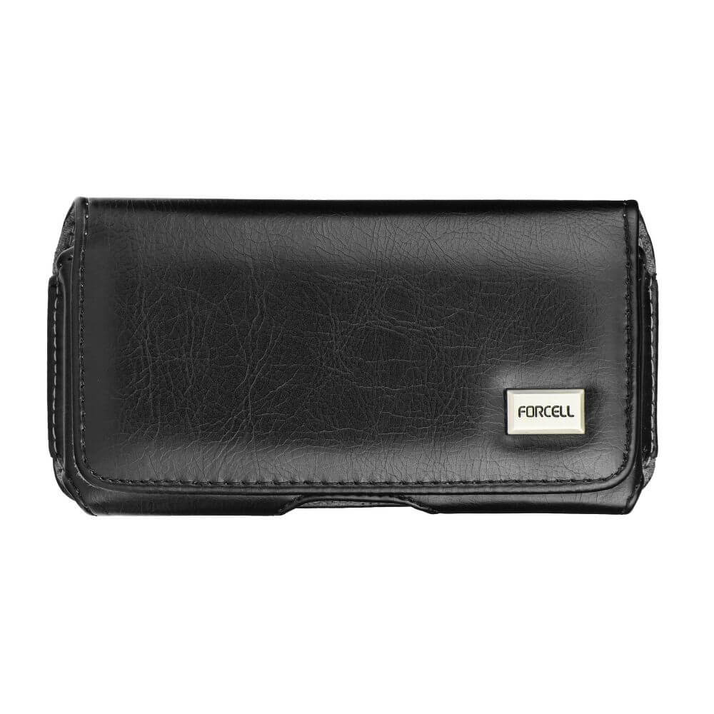 Калъф Хоризонтален за Колан, Forcell Classic Case 162-76mm, Черен