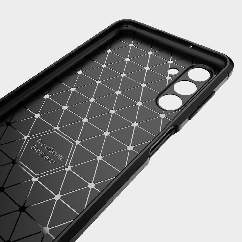 Защитен Калъф за Samsung A03S, Tech-Protect Premium Carbon Case, Черен (6)