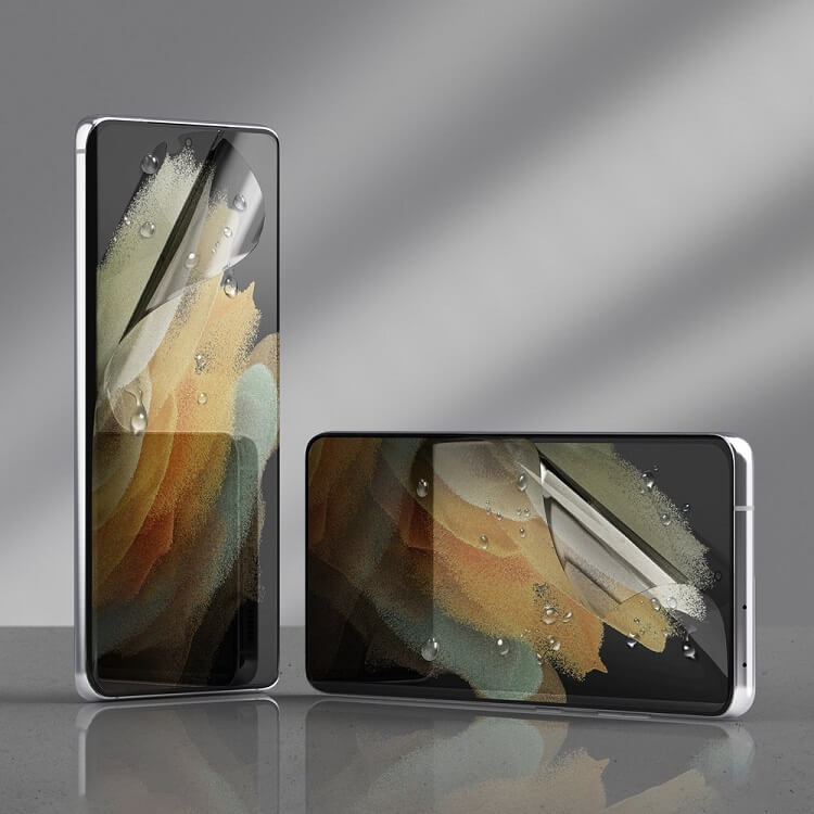 Гъвкав Протектор за Samsung S21 Ultra, Ringke Dual Easy Full Glass, Прозрачен (4)