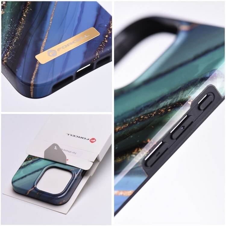 Magsafe Калъф за iPhone 15, Forcell F-Protect Mirage Jade Marble, Цветен (8)