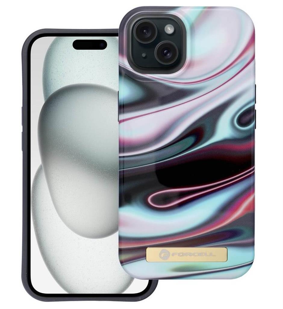 Magsafe Калъф за iPhone 15, Forcell F-Protect Mirage Glow, Цветен (3)