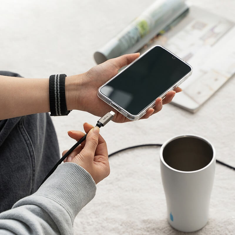 USB-C Кабел, Ringke USB-C to USB-C 60W 2m, Черен (5)