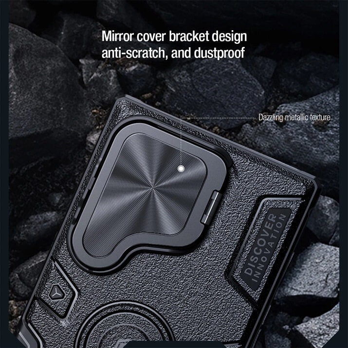 Калъф с Поставка за Samsung S24 Ultra, Nillkin CamShield Armor Prop Case, Черен (9)