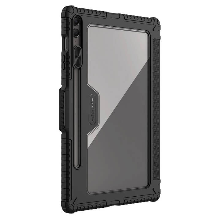 Противоударен Калъф за Samsung Tab S9 FE Plus, Nillkin Bumper Case, Черен (2)
