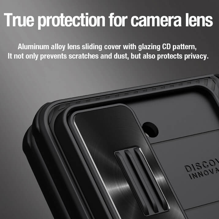 Калъф с S Pen Поставка и Плъзгач за Samsung Z Fold 5, Nillkin CamShield Case, Черен (6)