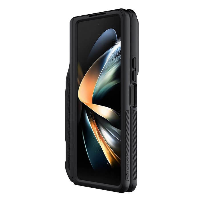 Калъф с S Pen Поставка и Плъзгач за Samsung Z Fold 5, Nillkin CamShield Case, Черен (4)