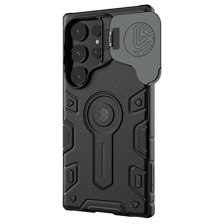 Калъф с Поставка за Samsung S24 Ultra, Nillkin CamShield Armor Prop Case, Черен (2)