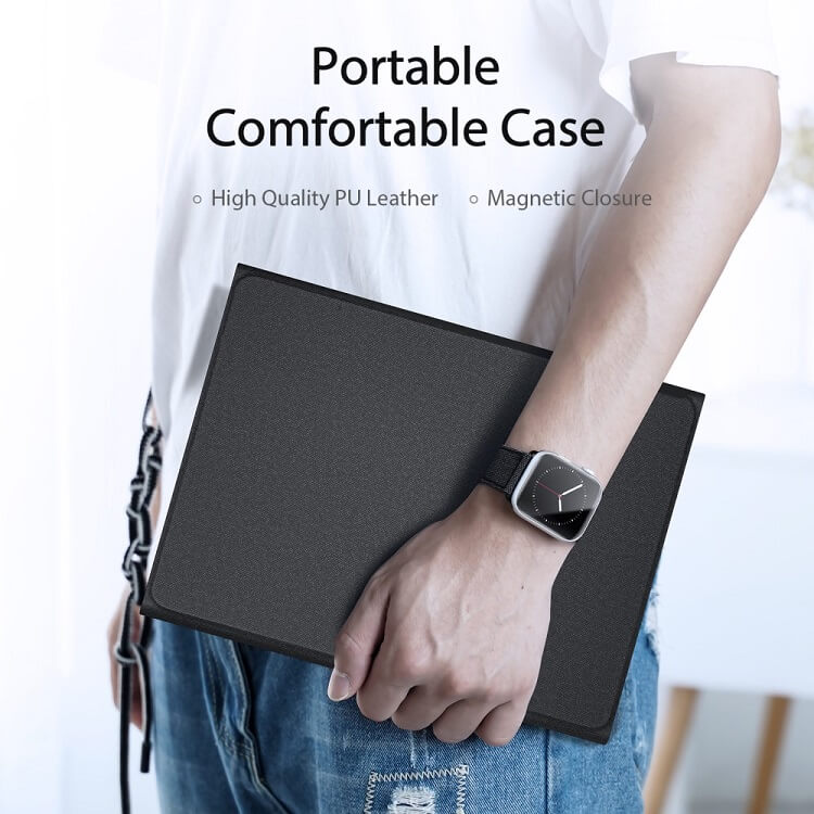 Калъф с Клавиатура за iPad Pro 13 2025-2024, Dux Ducis Touchpad Keyboard Case, Черен (3)
