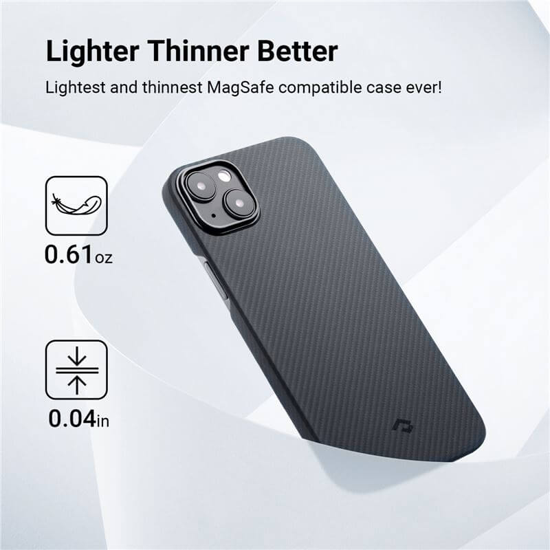 Magsafe Калъф за iPhone 14, Pitaka MagEZ 3 Case, Черен (2)