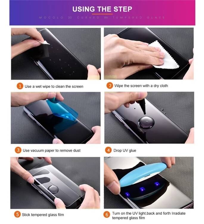 Стъклен Протектор с UV лепило за Huawei Pura 70 Pro/ Ultra, Mocolo UV 3D Glass, Прозрачен (8)