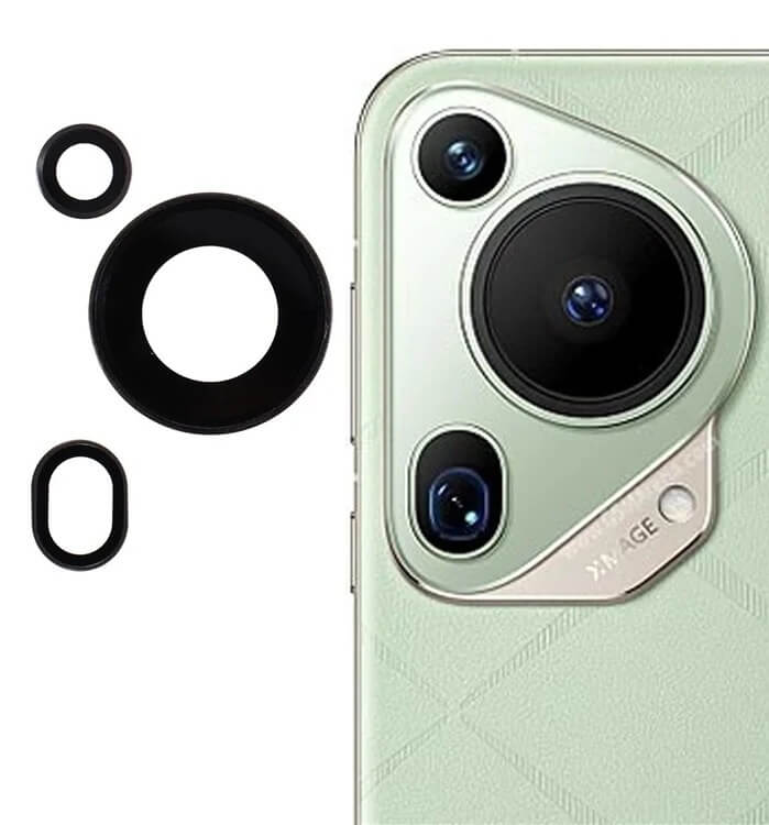 Протектор за Камерата на Huawei Pura 70 Ultra, GKK CamRing Lens Glass, Черен