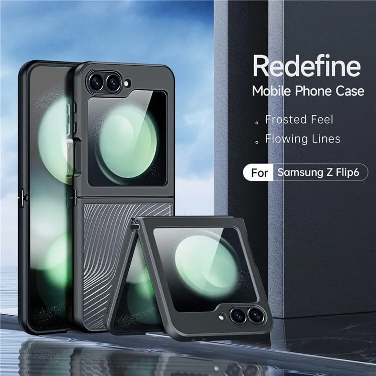 Тънък Калъф за Samsung Z Flip 7 FE/Z Flip 6, Dux Ducis Aimo Case, Черен (3)