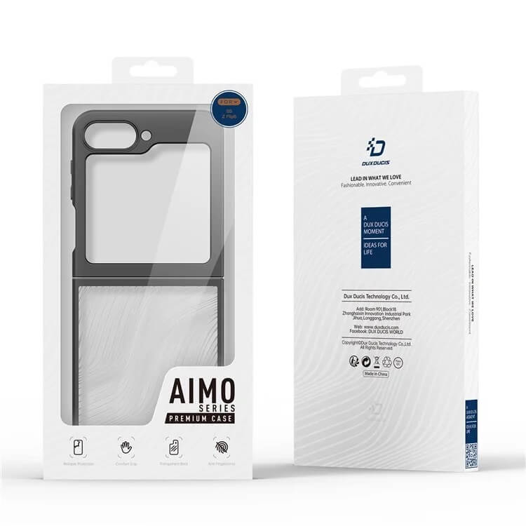 Тънък Калъф за Samsung Z Flip 7 FE/Z Flip 6, Dux Ducis Aimo Case, Черен (10)