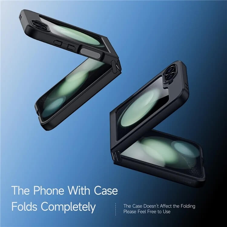 Тънък Калъф за Samsung Z Flip 7 FE/Z Flip 6, Dux Ducis Aimo Case, Черен (8)