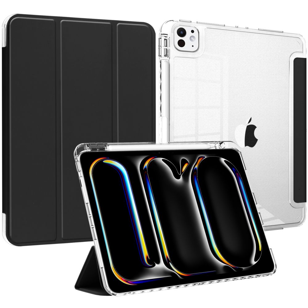 Калъф за iPad Pro 13 2025-2024, Tech-Protect Trifold Slim Hybrid Case, Черен (2)