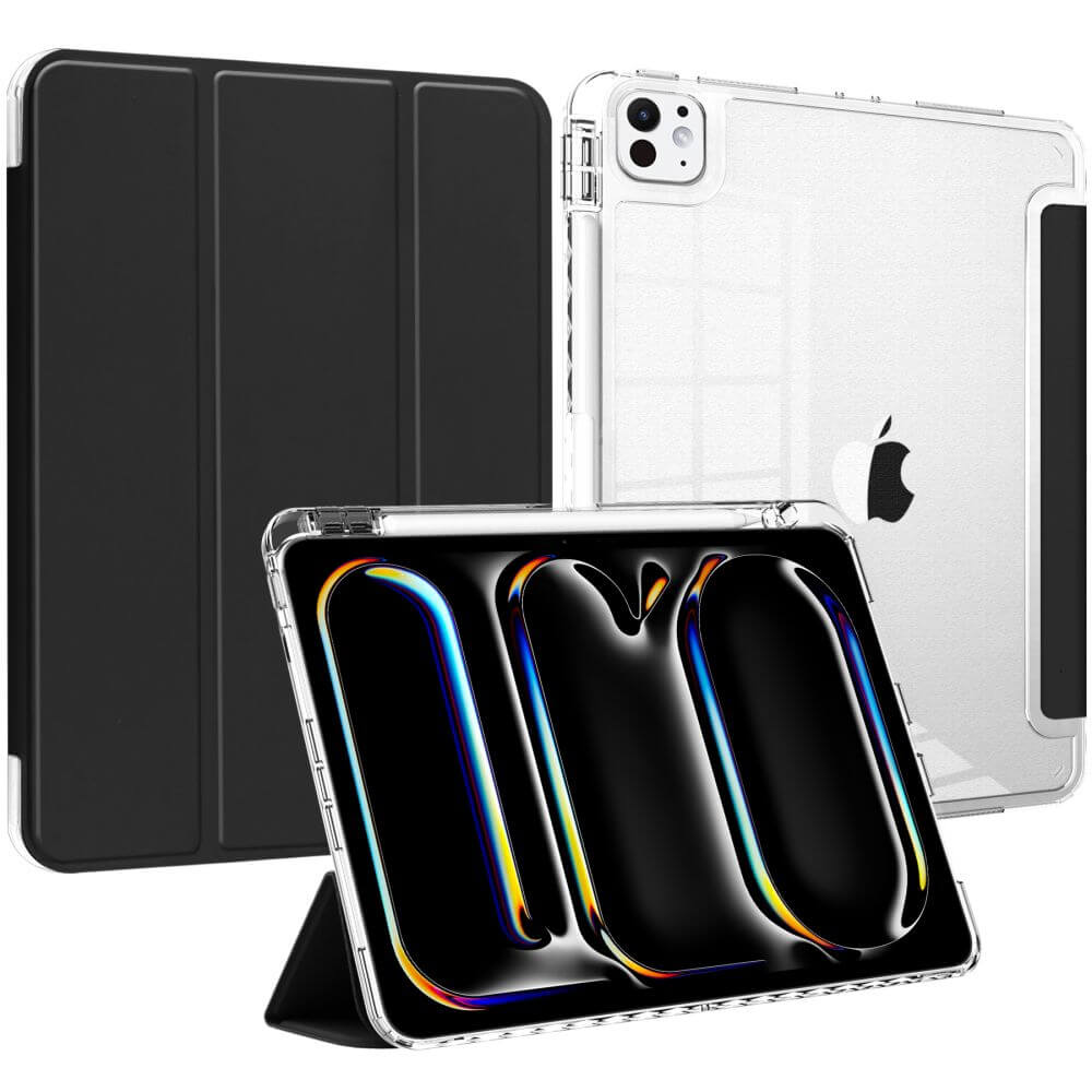 Калъф за iPad Pro 11 2025-2024, Tech-Protect Trifold Slim Hybrid Case, Черен (2)