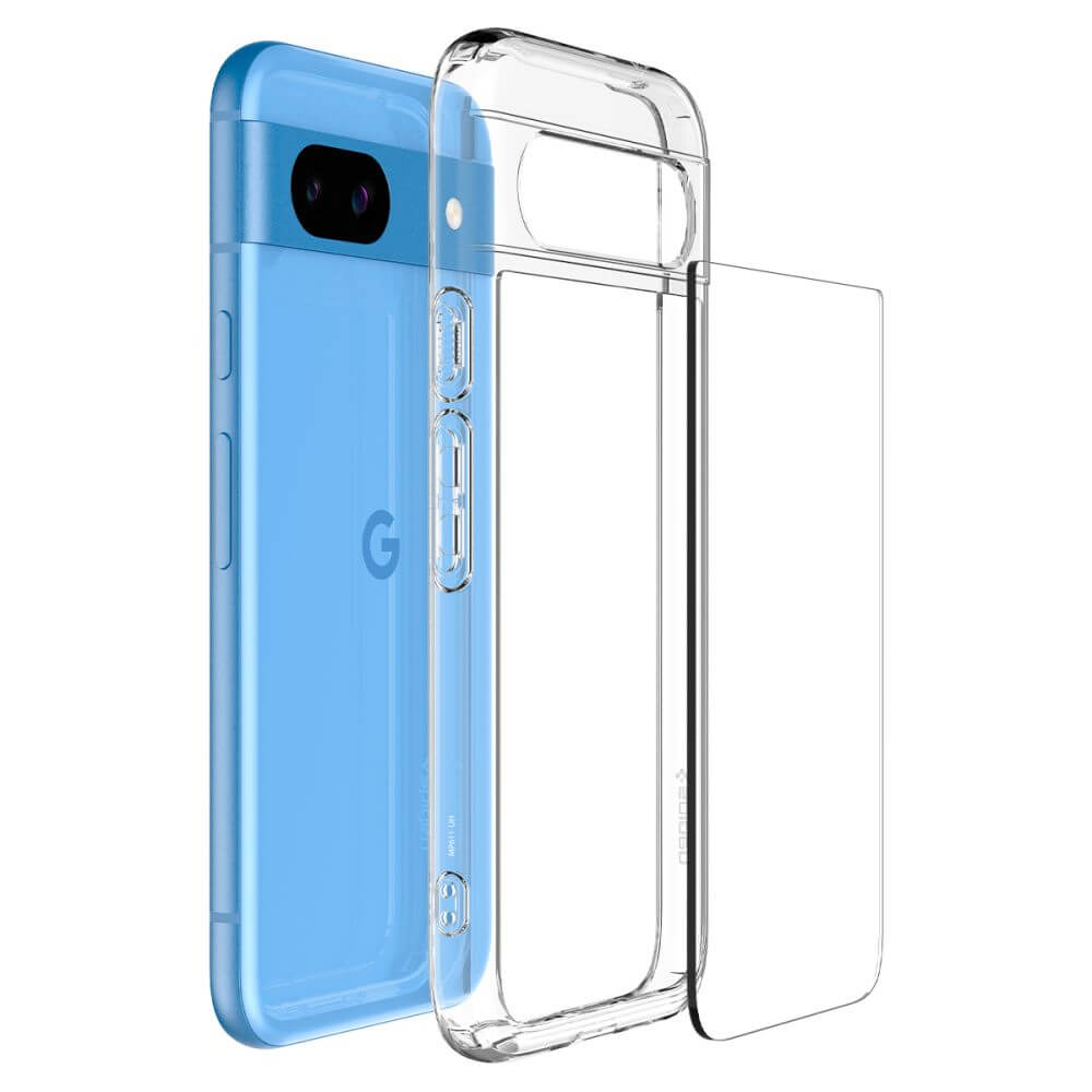 Противоударен Калъф за Google Pixel 8A, Spigen Ultra Hybrid Case, Прозрачен (6)