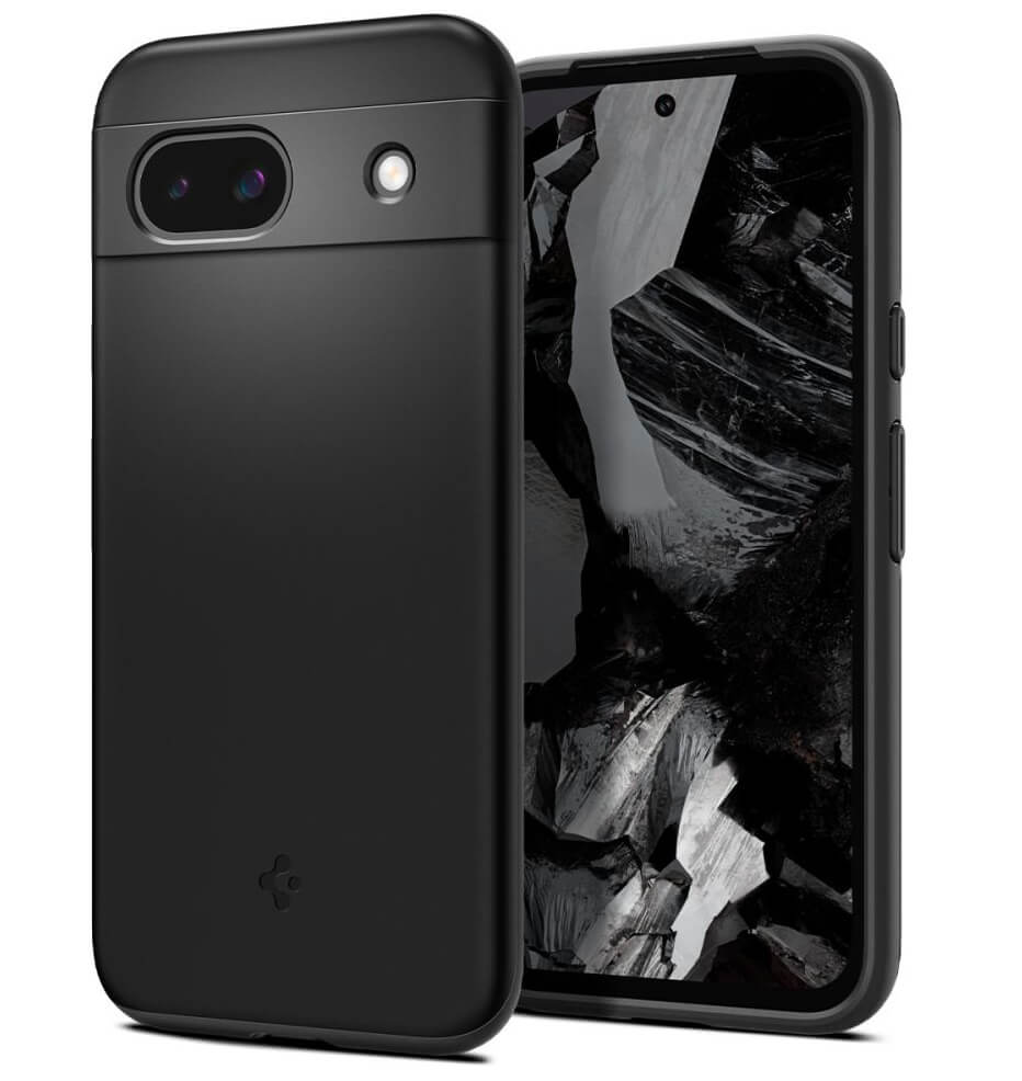 Противоударен Калъф за Google Pixel 8A, Spigen Thin Fit Case, Черен