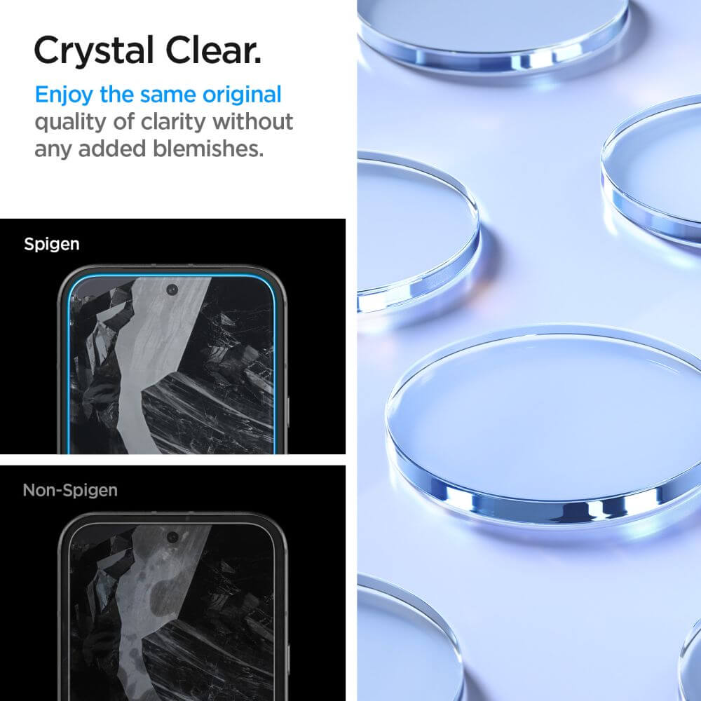 Стъклен Протектор за Google Pixel 8A, Spigen GlassTr Aligh Master 2бр., Прозрачен (9)