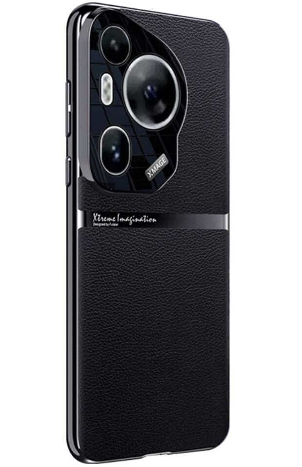 Кожен Калъф за Huawei Pura 70 Ultra, GKK Leather Case, Черен