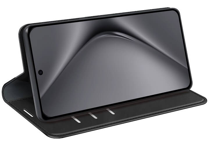 Кожен Калъф с Джобове за Huawei Pura 70 Pro, Wallet Book Case, Черен (3)