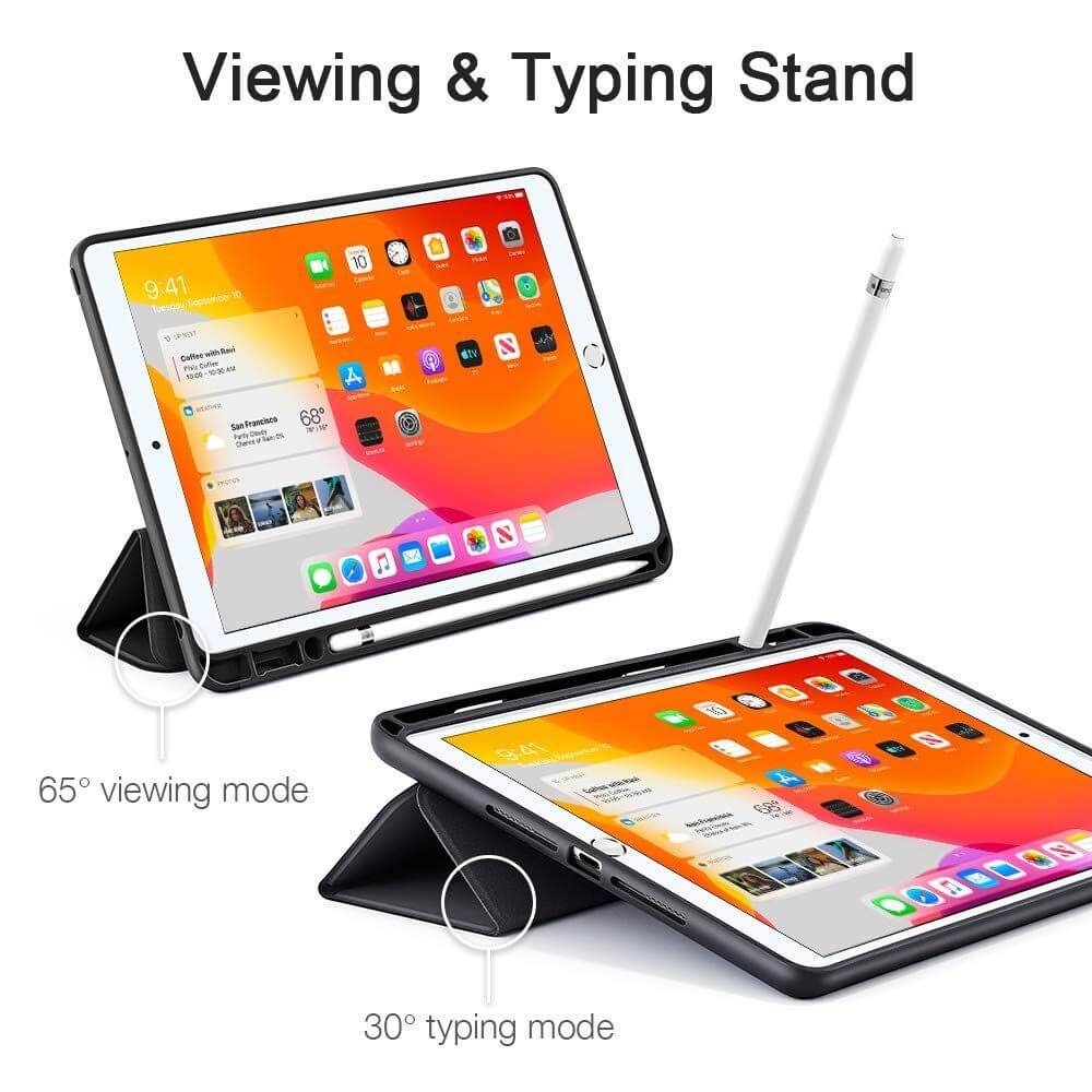 Защитен Калъф за iPad 9/ 8/ 7 10.2", ESR Rebound Case, Черен (3)