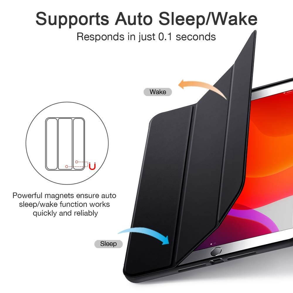 Защитен Калъф за iPad 9/ 8/ 7 10.2", ESR Rebound Case, Черен (2)