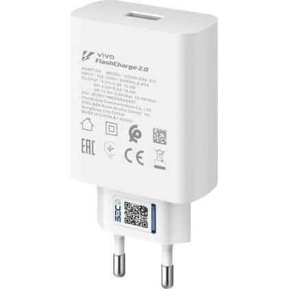 Оригинално Бързо Зарядно с Кабел, Vivo 220v-33W Flash Charge, Бял (2)