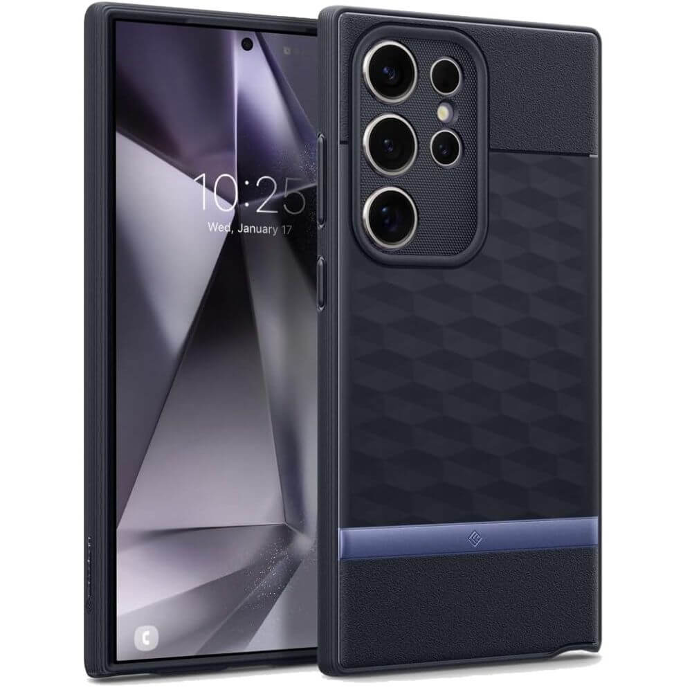 Противоударен Калъф за Samsung S24 Ultra, Spigen Caseology Parallax, Лилав