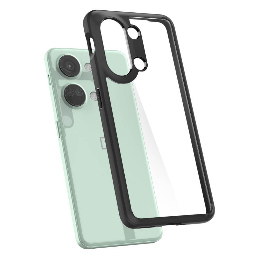Противоударен Хибриден Калъф за Oneplus Nord 3, Spigen Ultra Hybrid Case, Черен (3)