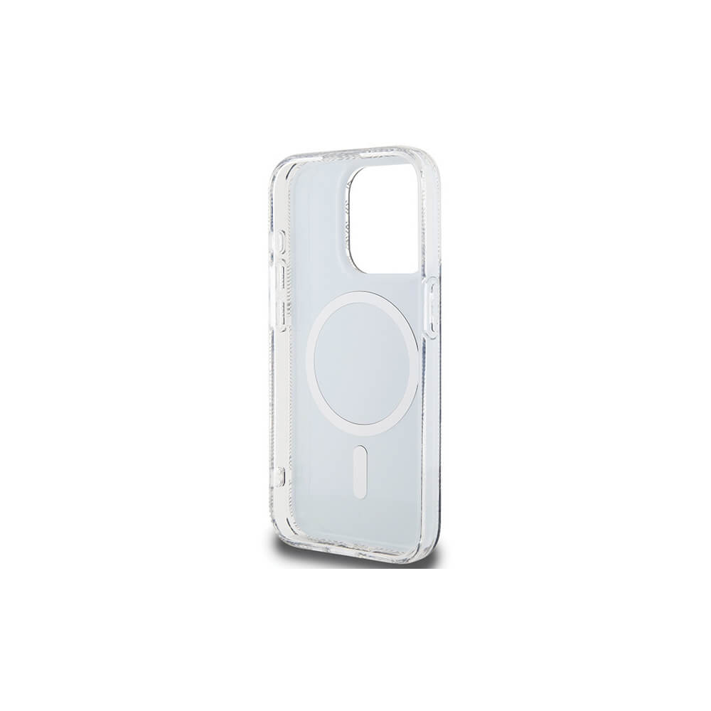 Magsafe Калъф за iPhone 15 Pro, Guess IML GCube Hard Case, Черен (7)