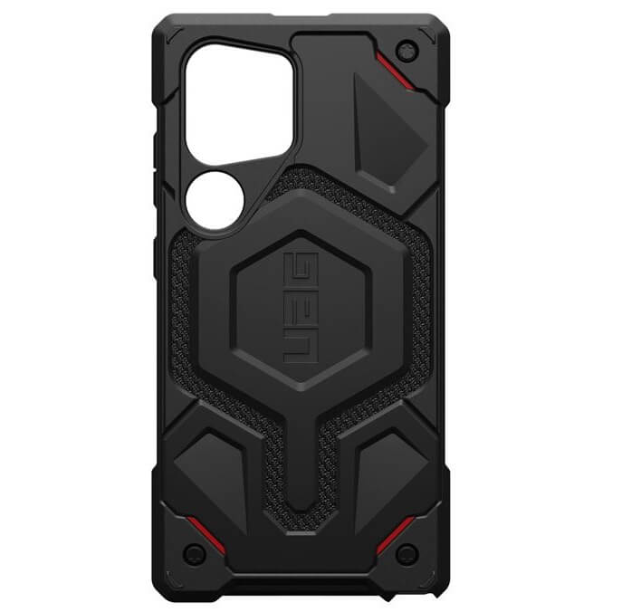Magsafe Противоударен Калъф за Samsung S24 Ultra, UAG Monarch Pro Kevlar Case, Черен