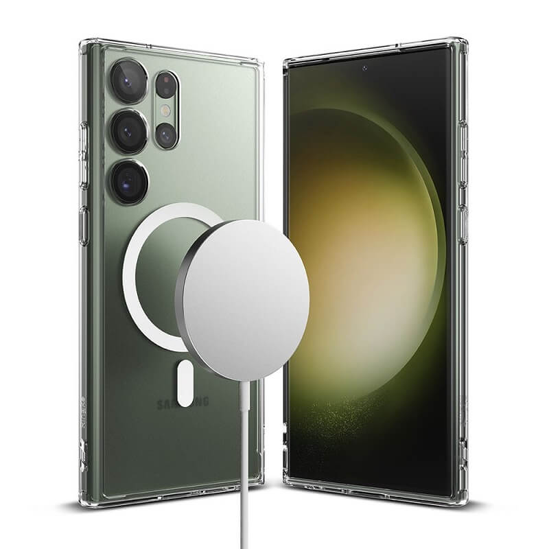 Magsafe Калъф за Samsung S24 Ultra, Ringke Fusion Matte Case, Прозрачен (2)