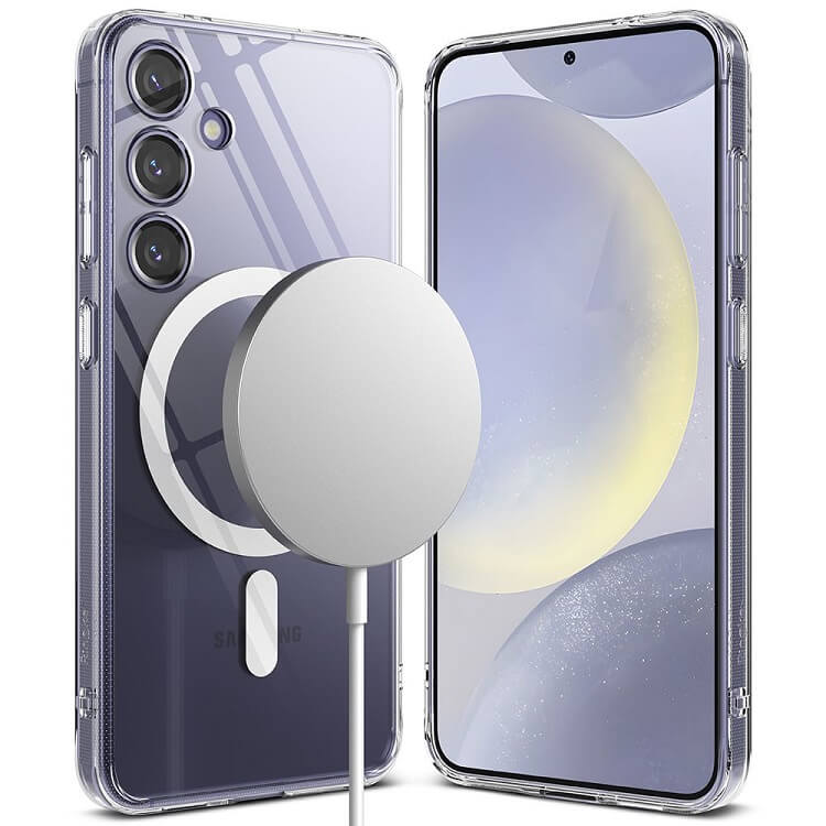 Magsafe Калъф за Samsung S24, Ringke Fusion Matte Case, Прозрачен (2)