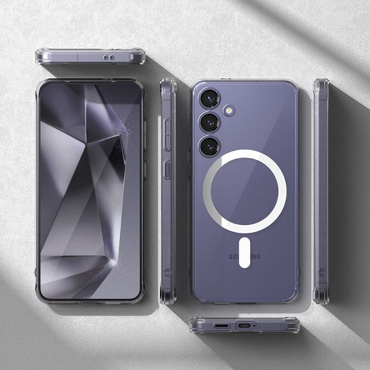 Magsafe Калъф за Samsung S24, Ringke Fusion Matte Case, Прозрачен (8)