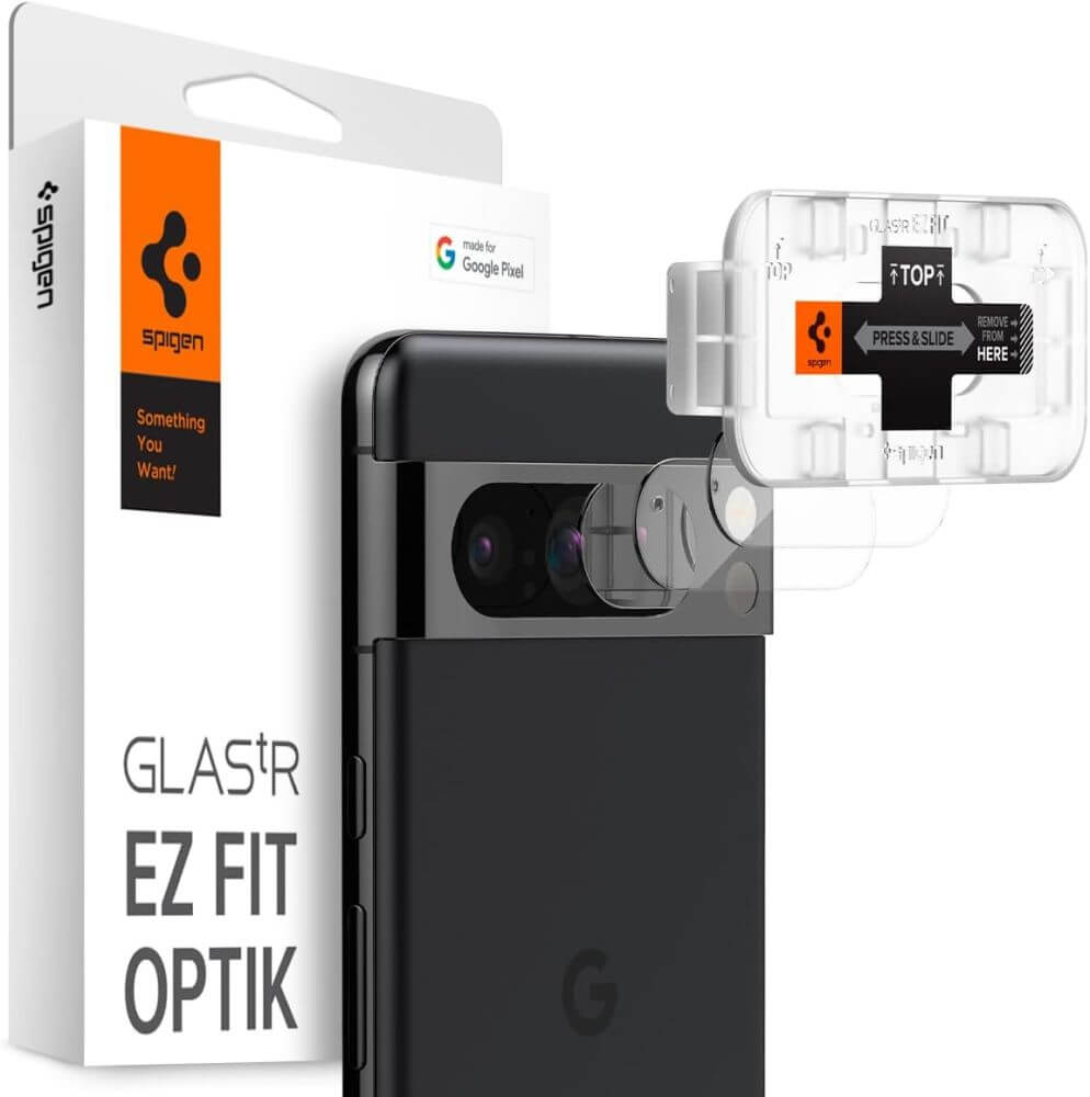 Протектор за Камерата на Google Pixel 8 Pro, Spigen EZ Fit Cam Glass 2бр., Прозрачен