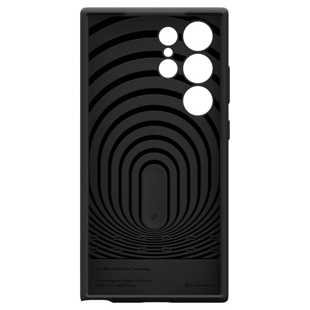 Противоударен Калъф за Samsung S24 Ultra, Spigen Caseology Parallax, Черен (3)