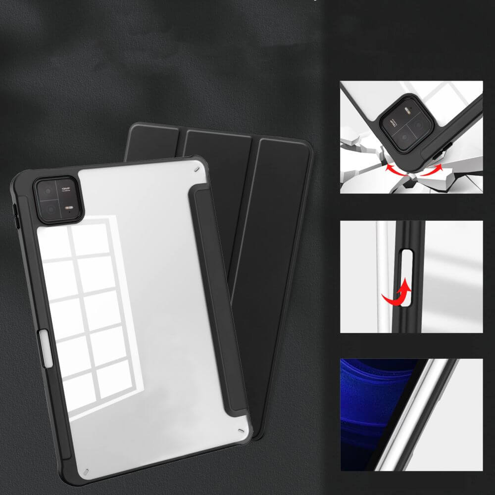 Калъф за Xiaomi Pad 6 Max 14, Tech-Protect Trifold Slim Hybrid Case, Черен (5)